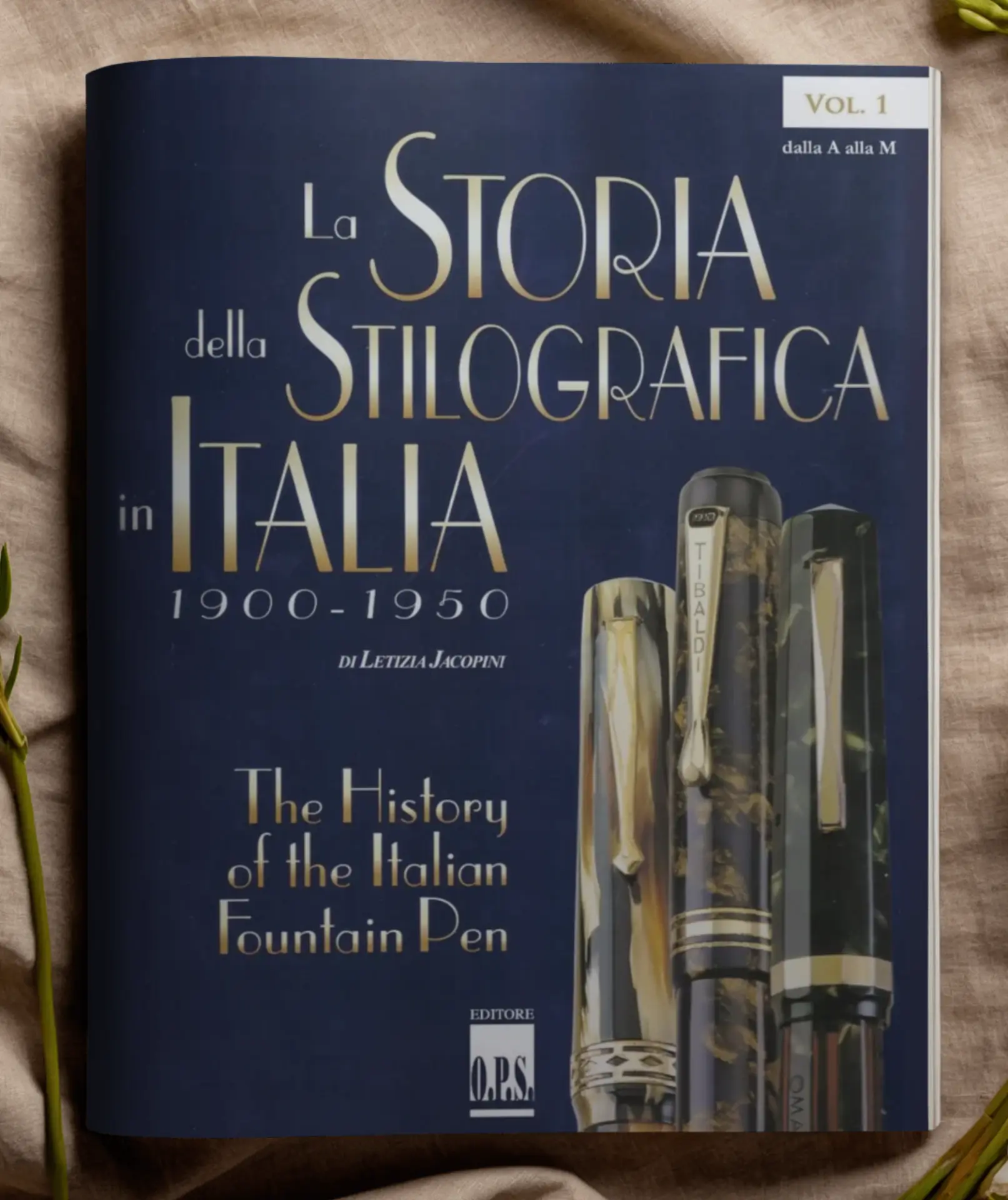 Copertina della rivista «La storia della stilografica in Italia», Vol. 1, di Letizia Jacopini