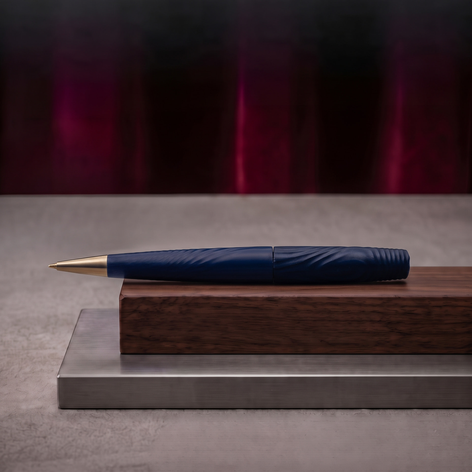 Penna Wave sfera nel colore blu